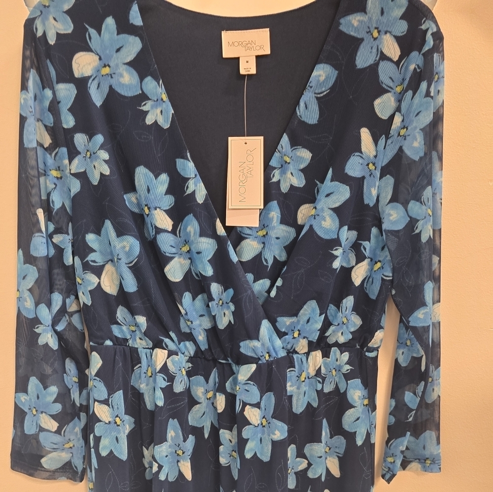 Floral Blue Dress